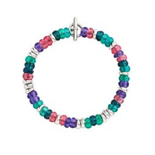 Bracciale Dodo Rondelle DBC5004_RONDE_VI0AG Bracele Argento Multicolor Plastica 