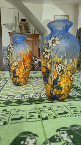 Coppia vasi legras art nouveau - vasi,