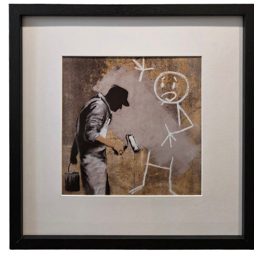 Stampa con cornice banksy - cornice,