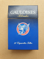 RARO PACCHETTO RIGIDO VUOTO SIGARETTE GAULOISES BLONDES ANNI 70/80 NO SCRITTE
