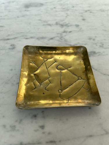 Vecchio piattino ottone - piattino,