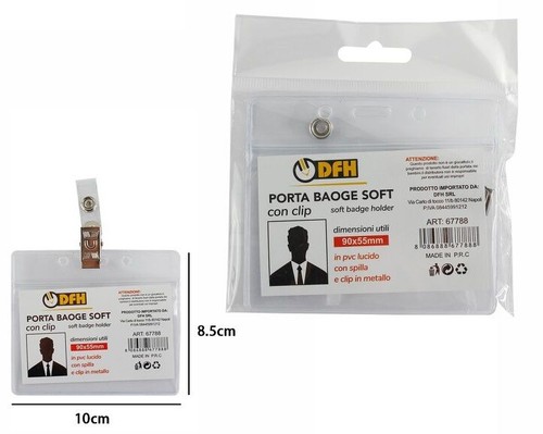 Portabadge porta badge soft - badge,