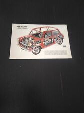 1972 INNOCENTI MINI 1000 XRAY TRASPARENZA TAVOLA AD PUB