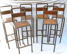 SGABELLI INDUSTRIAL ARTIGIANALI FERRO E LEGNO