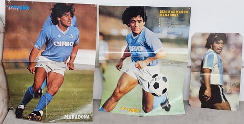 Poster maradona napoli vintage - napoli,