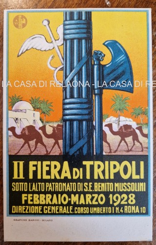 Cartolina fiera tripoli - cartolina,