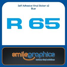 BMW R65 Monolever Copribatteria Pannello Laterale Adesivi Decalcomanie Blu