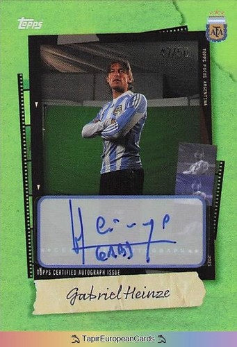Autografo gabriel heinze - /50,