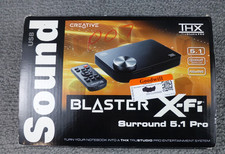 Creative Sound Blaster X-Fi Pro 5.1 Surround USB scatola aperta con telecomando nero