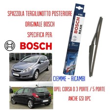 SPAZZOLA TERGILUNOTTO POSTERIORE BOSCH  OPEL CORSA D 2006 SPECIFICA