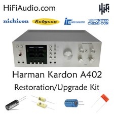 Kit restauro amplificatore Harman Kardon A402 servizio ricapitolazione condensatore ricostruzione