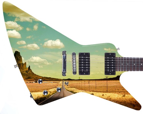 Guitar skin axe wrap - guitar,