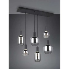 Lampadario moderno nero con