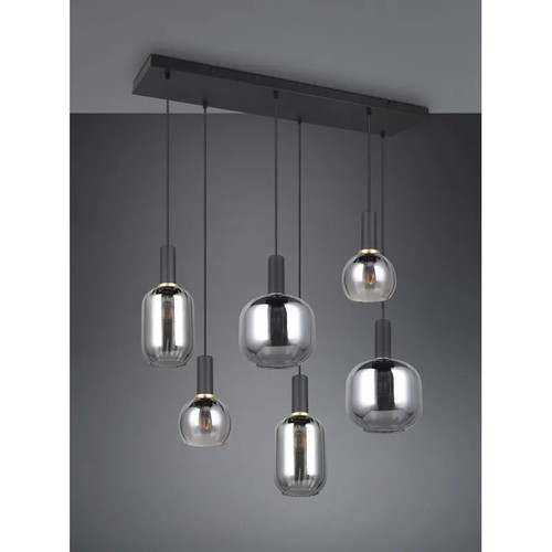 Lampadario moderno nero con