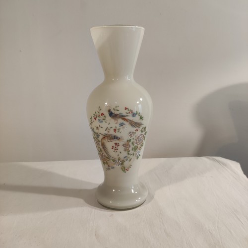 Vaso vetro opalino dipinto - vaso,