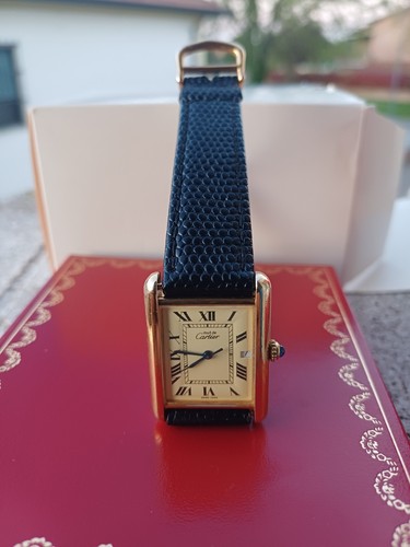 Cartier tank vermeil full - cartier,