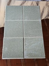 Set 6 Mattonelle Vintage 1970 Ceramica Cerdisia Arredo D'epoca 