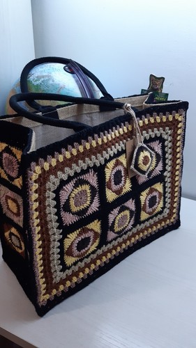 Borsa granny uncinetto - borsa,