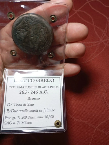 Moneta greca tolomeo - greca,