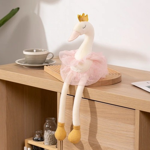 Peluche rosa cigno pollici - rosa,