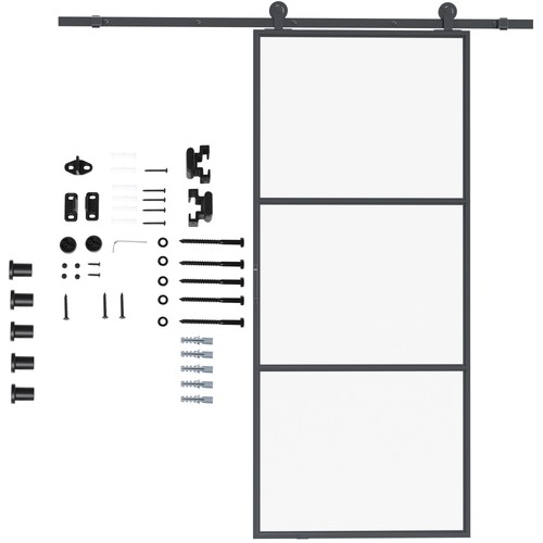 Homcom kit porte scorrevoli - porte,
