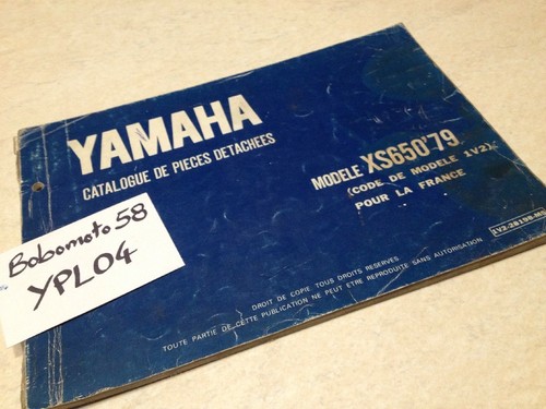 Yamaha parts list xs650 - list, 1979
