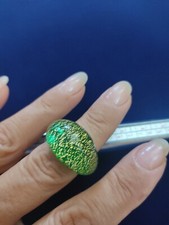 Anello donna in vetro di