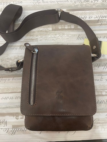 Borsello vera pelle marrone - borsello,