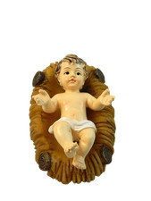 Gesù Bambino con Culla Cm 4,5