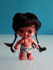 Bambola di gomma, vintage, Made in Hong Kong, altezza 13 cm.