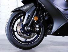 KIT Adesivi cerchi RUOTE moto strisce YAMAHA T MAX 500 tmax 530 560  in  CRYSTAL