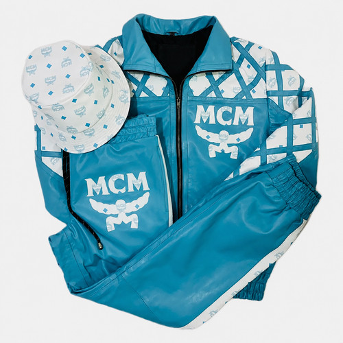 Mcm tuta uomo pelle - mcm,