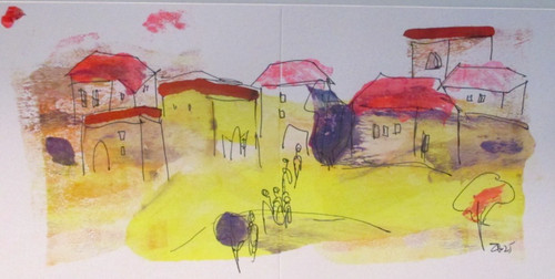 Disegno paesaggio italia - disegno,