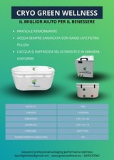 Crioterapia, Vasca Generatore con acqua fredda per recupero Muscolare Biohacking