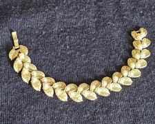 BRACCIALE FIRMATO TRIFARI CM.17 Trifanium FOGLIE ORO E PERLINE