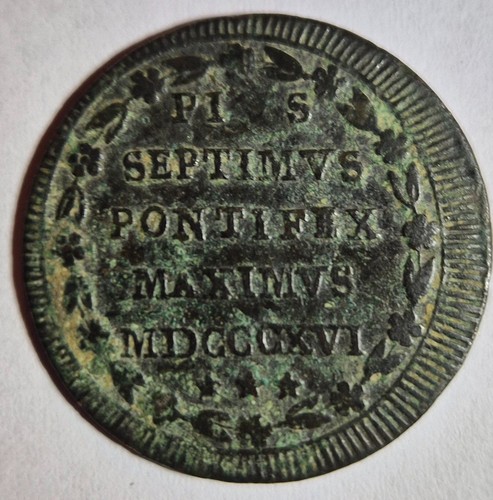 Stato pont mezzo baiocco 1816 - stato,
