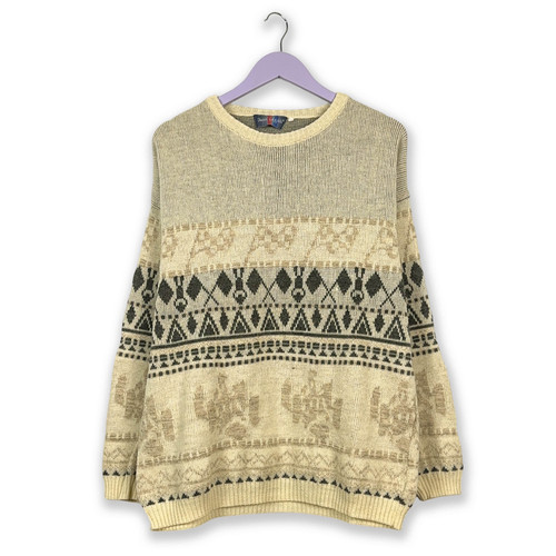 Maglione vintage beige - maglione,