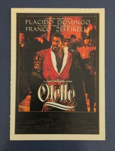 Cartolina film otello franco - cartolina,