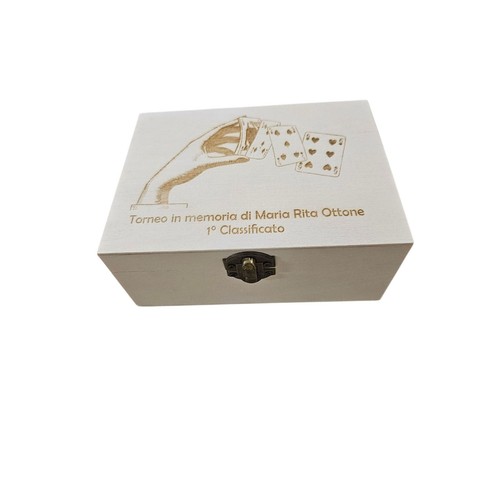 Scatola legno porta - in,