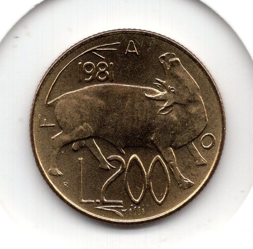 San marino 200 - lire, 1981