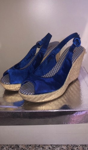 Scarpe zeppe blu - scarpe,