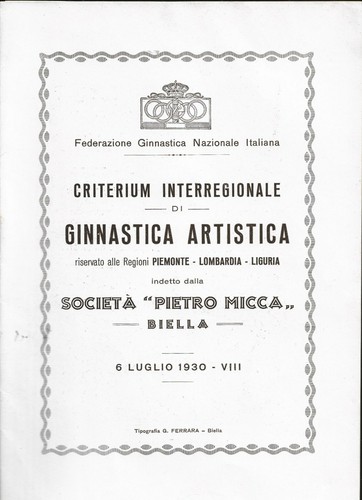 Criterium ginnastica artistica - ginnastica,
