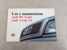 audi 80 avant s2 libretto libro manuale uso e manutenzione book owners livret