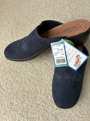 New fly flot navy woman - navy, mule