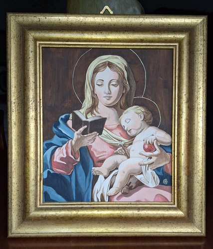 Madonna con bambino dipinto - madonna,