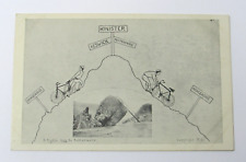 Rare Bicycle Race Postcard c1915 Keswick to Buttermere England Antique