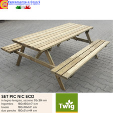 Tavolo Set Birreria in Legno