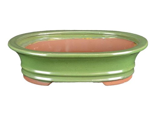 Vaso per bonsai ovale gres - vaso,
