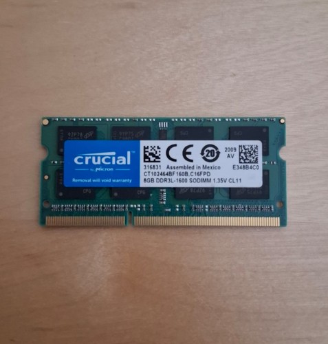 Memoria ram crucial 8gb ddr3l - ram,