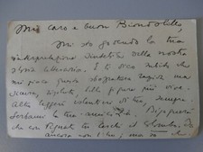 lettera autografa scrittore Mario Puccini 1923
